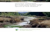Overview of potential piscicides and molluscicides for ... · part of oxygen 71 Appendix 2 ... of fish and several species of snails becoming established in New Zealand, some ...