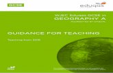 GCSE Eduqas Geography Teacher Handbookeduqas.co.uk/qualifications/geography/gcse-a/... · Decisions about fieldwork procedure are made largely by : teachers. Data is presented as