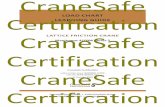 LEARNING GUIdE CraneSafe LATTICE FRICTION CRANE · Load Chart & Rigging LEARNING GUIDE Lattice Friction Crane Manitowoc 4100W Series 2 (1) CraneSafe Certification + Fulford Harbour