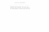 DIFFERENTIAL INEQUALITIES - nsc.ru · The simplest theorem on differential inequalities is the ... a differential equation (1) ... ential inequalities and with its applications to