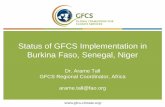 Status of GFCS Implementation in Burkina Faso, Senegal… Implementation Update... · Status of GFCS Implementation in Burkina Faso, Senegal, Niger ... To enable better management
