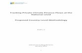 Tracking Private Climate Finance Flows at the … · National Level Proposed Country-Level Methodology ... SME Small and Medium ... limited work has been undertaken on tracking private