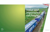 The Value and Importance of Rail Freight · greatest growth of any freight market. ... • fresh fruit and vegetables directly from ... The Value and Importance of Rail Freight