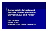 Geographic Adjustment Factors Under Medicare: Current …/media/Files/Activity Files... · Geographic Adjustment Factors Under Medicare: Current Law and ... professional occupational