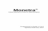 Monetra · 4.9 Visa Card Level Results ... v7.11.0 Monetra Client Interface Protocol Specification 5. ... - Discussion on interchange requirements of ordernum/ptrannum.