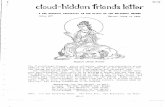 i• cloud-hidden friends le1ter - Cuke.com · i cloud-hidden friends le1ter .A ZD BUDDHIST PHRIODJCll II TD SPIRIT OF THE UIIVDSAL DllAllA Issue 127 Second Issue of 1988 Manjusri