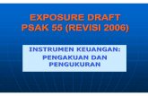 EXPOSURE DRAFT PSAK 55 (REVISI 2006) · EXPOSURE DRAFT PSAK 55 (REVISI 2006) ... dari nilai kontrak sejenis yang memberi pengaruh ... Joint venture