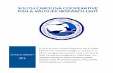 SC Unit Report 2015-2016 · SOUTH CAROLINA COOPERATIVE FISH & WILDLIFE RESEARCH UNIT In 2016, the South Carolina Cooperative Fish & Wildlife ... South Carolina Cooperative Fish &