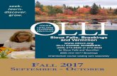 seek. learn. discover. grow. - Osher Lifelong Learning ... Fall 2017 Course... · 1 seek. learn. discover. grow. Sioux Falls, Brookings and Vermillion OLLI PHONE NUMBERS: (605) 274-9528