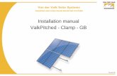 Installation manual ValkPitched - Clamp - GB · Installation manual ValkPitched - Clamp - GB ... EN 1991-1-3 Actions on structures / Snow loads EN 1991-1-4 Actions on structures