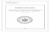 FOR AUDITS OF FINANCIAL STATEMENTS OF NEW YORK STATE ... · FOR AUDITS OF FINANCIAL STATEMENTS OF . NEW YORK STATE ... to enumerate principles related to financial reporting. ...
