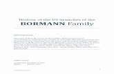 History of the US branches of the BORMANN Family · 1 © Claude Lanners 2012 History of the US branches of the BORMANN Family Introduction The visit of Kurt Bormann in November 2010