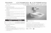 CT708E(G) & CT708EV(G) - neufert-cdn.archdaily.net · CT708E(G) & CT708EV(G) Wall-Mounted Flushometer Toilet, 1.28GPF when used with High Efﬁciency Flushometer Valve FEATURES •