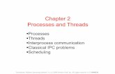 Chapter 2 Processes and Threads - Stony Brookyang/333slides-2010/MOS-3e-02-2010.pdf · Figure 2-1. (a) Multiprogramming of four programs. (b) Conceptual model of four independent,