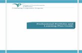 Professional Portfolio and Learning Plan Guide · Professional Portfolio and Learning Plan Guide . ... LIFELONG LEARNING/CONTINUING PROFESSIONAL DEVELOPMENT 6 ... REFLECTION AND THE