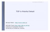 TCP in Painful Detail - univ-pau.frcpham.perso.univ-pau.fr/ENSEIGNEMENT/VIETNAM/INT... · TCP in Painful Detail ... RFC 793 09 / 1981 RFC 1122 10 / 1989 RFC 1323 ... –SACK can retransmit