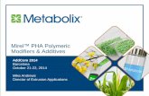 Mirel™ PHA Polymeric Modifiers & Additives - Yield10 Bio 2014.pdf · October 21-22, 2014 Mike Andrews ... Technology platform for bio-based polymers Biobased Sugar used as feedstock