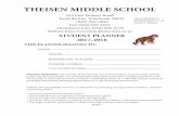 THEISEN MIDDLE SCHOOL - Fond du Lac School … Handbook 2017 2018.pdf · THEISEN MIDDLE SCHOOL 525 East Pioneer Road ... Visitors should ring the doorbell at the main entrance and