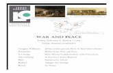 War and peace - Louisville Orchestra · War and peace Friday, February 2, 2018 at 11 am Teddy Abrams, conductor Vaughn Williams Dona nobis ... Schoenberg A Survivor from Warsaw Pärt