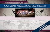 The West Suburban Home School Band Our 15th … Parade Info/2016 Spring... · The West Suburban Home School Band The West Suburban Home School Band __ Our 15th Annual Spring Concert