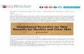 Skin Sandalwood Remedies for Skin – Benefits for … · Take 5 tbsp of coconut oil, 2 tbsp of almond oil and 4 tbsp of sandalwood powder and form a paste. Apply this oil on the