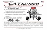 10:1 and 1:1 Catalyzer 2K Air Assisted Airless Unit …spraycat.com/Catalyzer SL.pdf · CATALYZER 10:1 and 1:1 Catalyzer 2K Air Assisted Airless Unit US MADE CATALYZER™, the ultimate