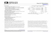 Dual IF Receiver Data Sheet AD6643 - Analog Devices · 2018-07-10 · Dual IF Receiver Data Sheet AD6643 ... Added 250 MSPS Speed Grade Throughout ... The AD6643 receiver digitizes