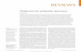 Platforms for antibiotic discoveryaglifesciences.tamu.edu/rootbiome/wp-content/uploads/sites/38/2015/... · Platforms for antibiotic discovery Kim Lewis Abstract | The spread of resistant