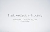 Static Analysis in Industry - Max Planck Institute for ...popl.mpi-sws.org/2014/andy.pdf · focused on static analysis development ... • Headquarters in San Francisco with ofﬁces