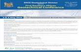 SAICE Geotechnical CONFERENCE - Paterson & Cooke · Engineering (SAICE) under the auspices of the International Society for Soil Mechanics and Geotechnical Engineering (ISSMGE). ...