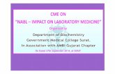 CME - gmcsurat · CME on “NABL- Impact on ... 7 Dr. Lipi Patel Performance check of newly installed fully automated ... 8 Dr. Heta Modi A case series of liver FNAC under USG guidance