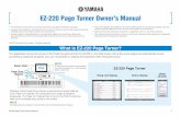 EZ-220 Page Turner Owner's Manual - Home - Yamaha · EZ-220 Page Turner Owner’s Manual 1 EZ-220 Page Turner Owner’s Manual • The software and this owner’s manual are exclusive