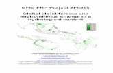 DFID FRP Project ZF0216 - Global cloud forest … · DFID FRP Project ZF0216 Global cloud forests and environmental change in a hydrological context Final Technical Report (FTR).December
