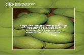 Post-harvest management of mango for quality and … · Post-harvest management of mango for quality and safety assurance Guidance for horticultural supply chain stakeholders Written