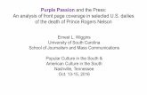 Purple Passion and the Press (Read-Only) · language like “legendary,” “iconic,” “innovative,” “genius,” ... Warner Bros. and other industry giants for control ...
