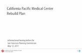 California Pacific Medical Center Rebuild PlanRebuild …sf-planning.org/sites/default/files/CPMC Presentation.pdf · California Pacific Medical Center Rebuild PlanRebuild Plan I
