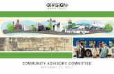 COMMUNITY ADVISORY COMMITTEE - TriMet · Pedestrian Advisory Committee ... Inner Division (west of Cesar Chavez) • Replace loading zones ... PowerPoint Presentation Author: