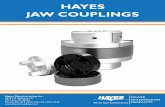 HAYES JAW COUPLINGS Couplings.pdf · HAYES JAW COUPLINGS POWER TRANSMISSION ... The Hayes taper lock bushings are competitively priced, strong, durable, and used primarily in the