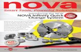 Introducing the NEW NOVA Infinity Quick Change System · Jaw key positively taper locks into Jaw slide with an embedded dovetail design. A stronger and more rigid bond than the original