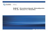 SAS Contextual Analysis 13.2: User's Guidesupport.sas.com/documentation/onlinedoc/ca/13.2/utaqsug.pdf · n SAS Enterprise Content Categorization Studio 12.1: ... context sensitivity