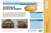 INTEGRATED PEST MANAGEMENT onion … · Integrated Pest Management Innovation Lab ... at the tip of leaf blades. ... Virginia Tech in Blacksburg, Virginia.
