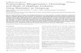 PLoS BIOLOGY Proboscidean Mitogenomics: Chronology and ...cteg.berkeley.edu/papers/slatkin/10.1371_journal.pbio.0050207-L.pdf · Proboscidean Mitogenomics: Chronology and Mode of