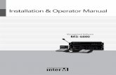 Installation & Operator Manual - Inter-M · *Setup Settings Equipment of PD-6359, PB-6207, SC-6224, AFD-6218 ... (* Refer to RM-6024 Manual for detail information) 4) PD-6359, PB-6207,