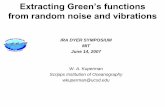 Extracting Green’s functions from random noise and vibrationsacoustics.mit.edu/dyerparty/dyer_kuperman.pdf · from random noise and vibrations ... 2007 W. A. Kuperman Scripps Institution