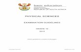 PHYSICAL SCIENCES - … · 4.2 Information sheets – Paper 1 (Physics) 27 4.3 Information sheets – Paper 2 (Chemistry) 28 5. Marking guidelines: Paper 1 30 6.