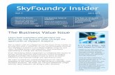 SkyFoundry Insider 2011-7-6 · SkySpark provides the analytics tools to drive increased ... This chart by Lawrence Berkeley Labs has become ... SkyFoundry Insider is a Publication