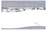 ACPRC Respiratory Revie · Welcome to the Respiratory Review for January to June ... R., PASCUAL, T. et al. 2014. Cardiac Rehabilitation and Outcome ... ROCH, A., HRAIECH, S., MASSON
