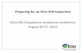 Preparing for an Ohio EPA Inspectionepa.ohio.gov/Portals/0/general pdfs/ComplianceConference/2016... · Preparing for an Ohio EPA Inspection: ... A business may be inspected by different
