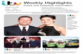 WeeklyHighlights - itv.com · Trevor meets Marian Romano, the ... intimate interviews with big name guests, all ... – a dog’s primal desire to protect its pack.