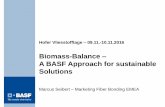 Biomass-Balance A BASF Approach for sustainable … · - confidential - Typical Binders and Fibers for chemical bonding Fiber Product Natural fibers hemp, wood, … cellulosic Man